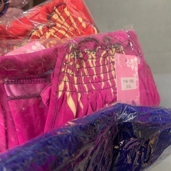 Sun Dress Floral Maxi - XXL  ( Y-188 ) red - Picture 10 of 10